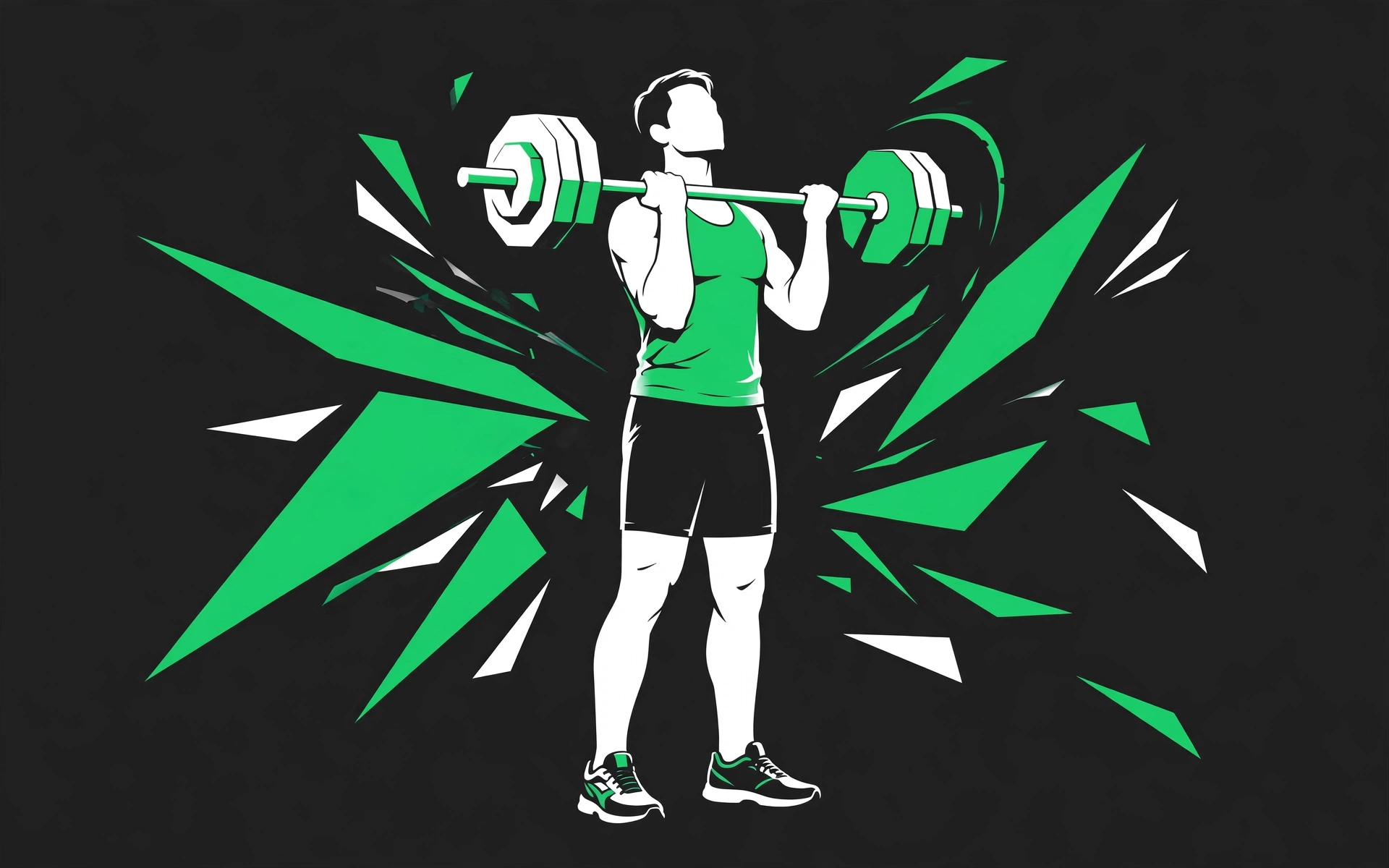 Athlete performing a bicep curl