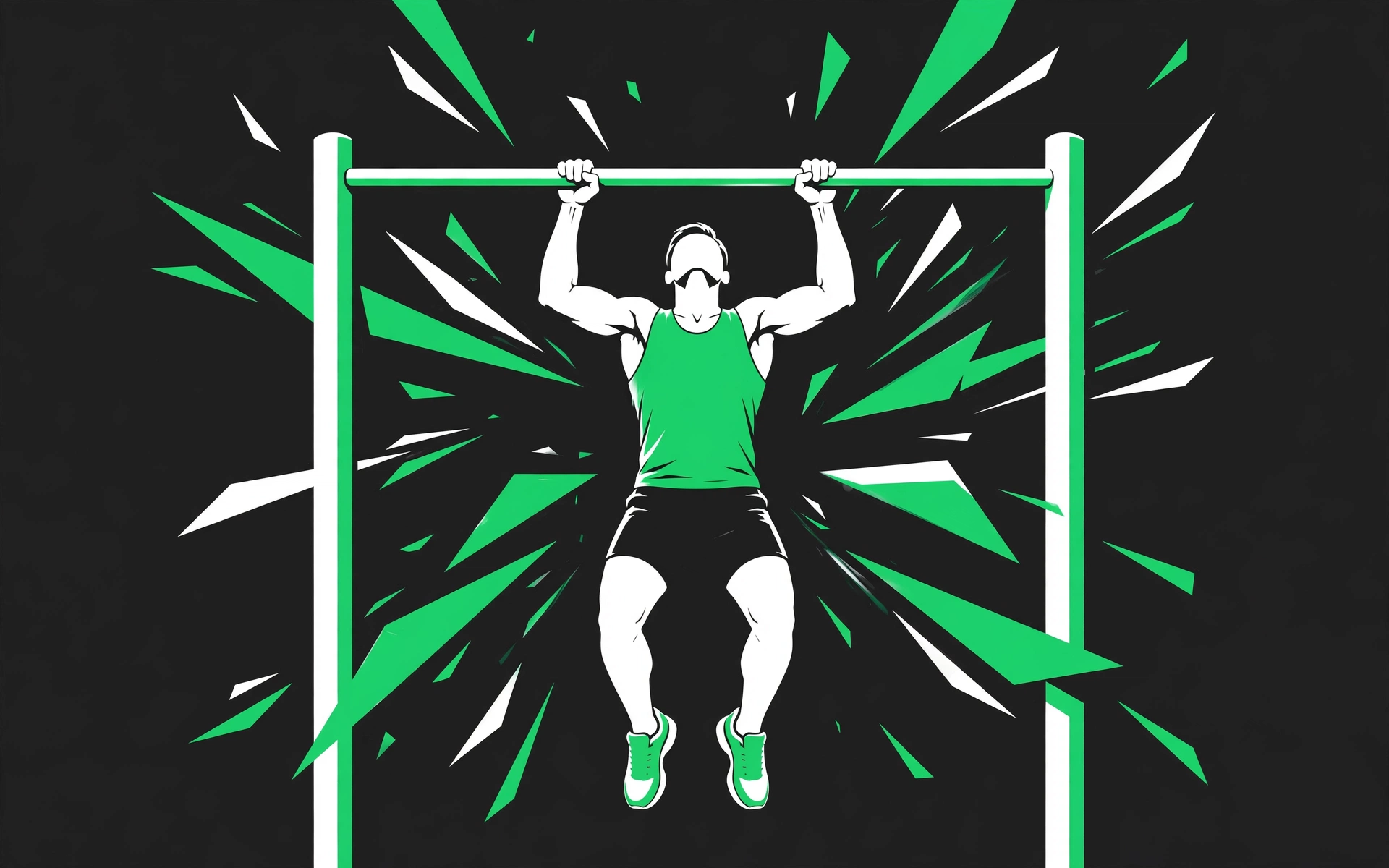 Athlete performing a pull-up